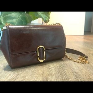 Burgundy Marc Jacobs Vintage Looking Crossbody Bag